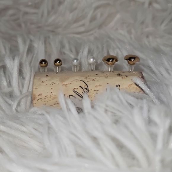 Stud Earring Set (3) - Gold - Picture 2 of 2